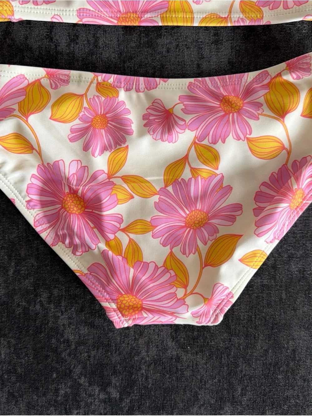 Gap Girls Two-Piece Floral Tankini Set - Pink & Yellow Flowers